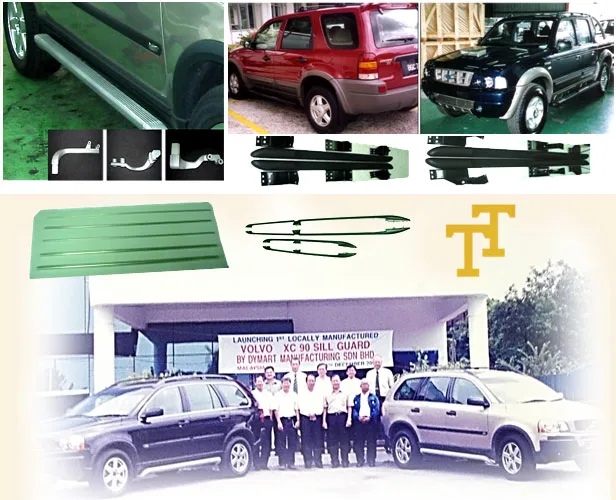Aluminium automotive side step