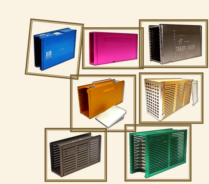 Anodised lead frame and slot magazines in multiple colours